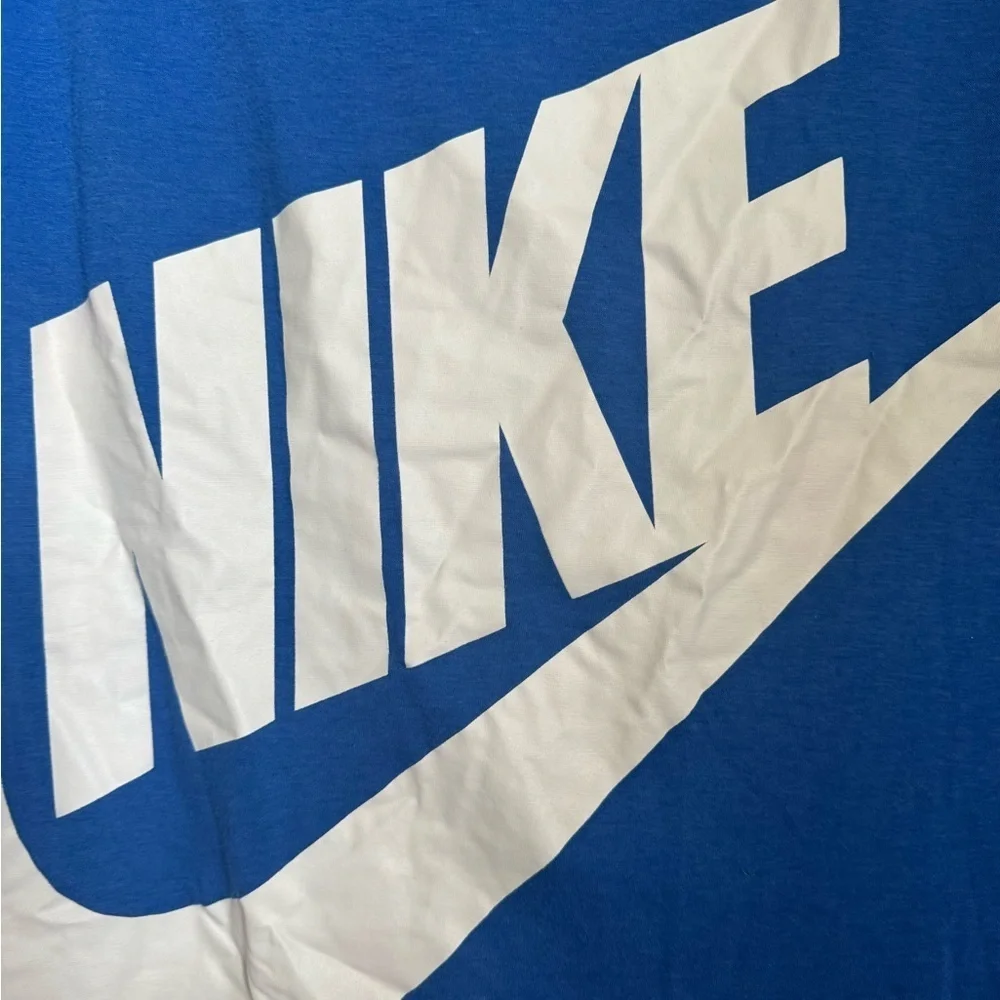 Nike Blue Graphic Sleeveless Muscle Tee Shirt